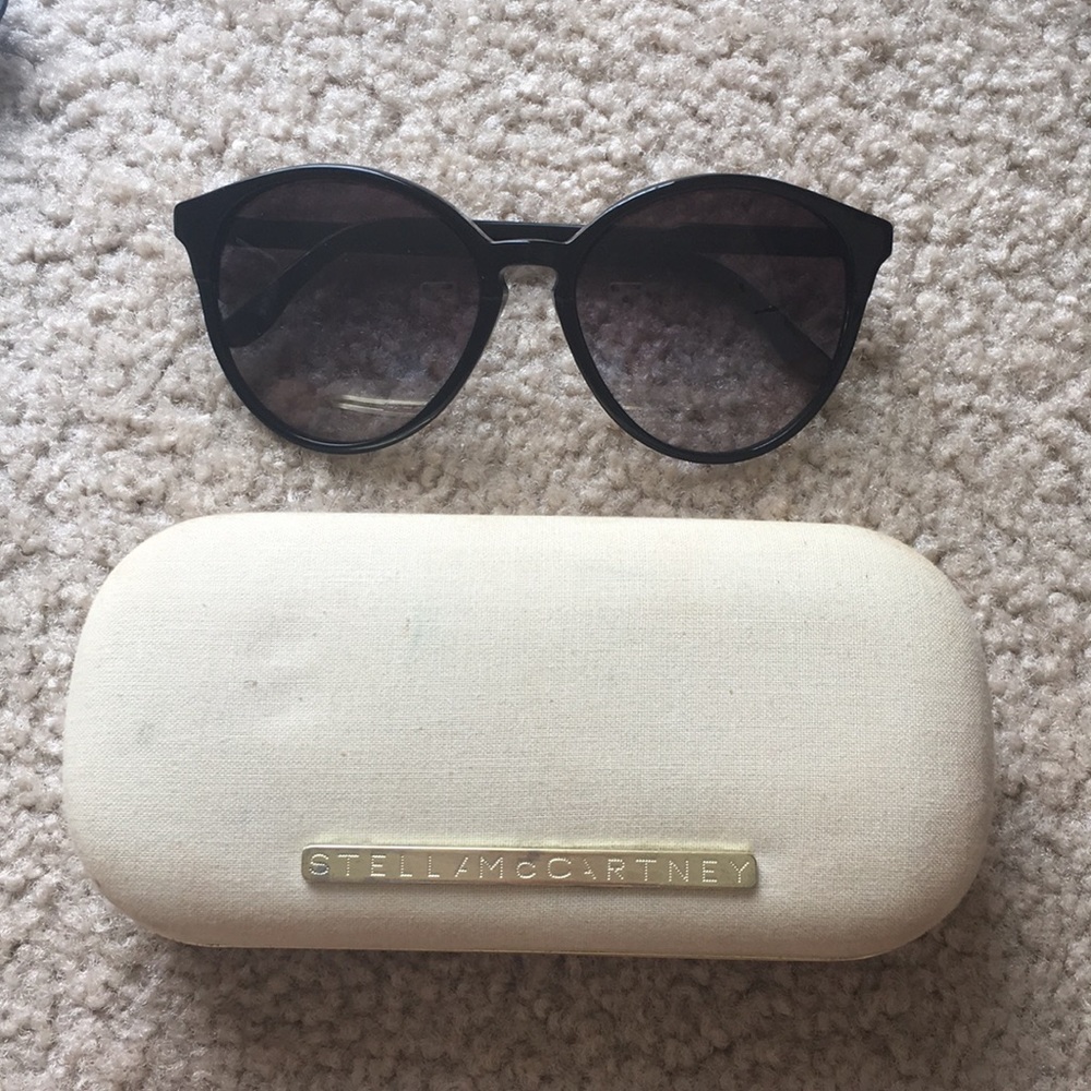 Stella McCartney Black Cat Eye Sunglasses